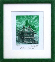 PRODÁNO.  Herbert Kisza - Pustevny - Maměnka - grafika 